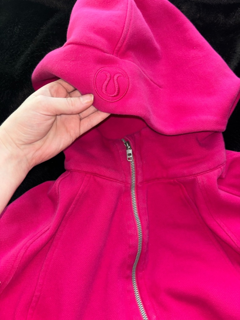 Lululemon Pink Scuba Half Zip Hoodie
